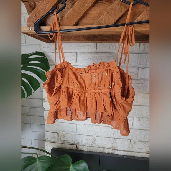 Free People On A Star Crop Cami M - Picture 5 of 10